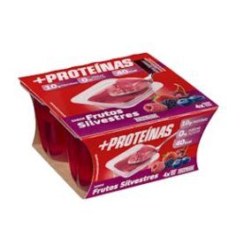Gelatina sabor a frutos silvestres +Proteínas