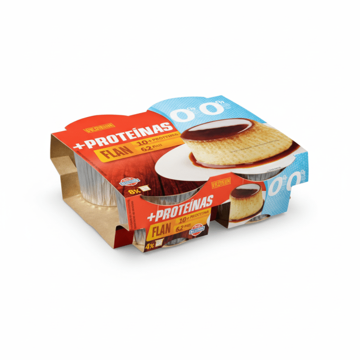 Flan de huevo +Proteínas 0% m.g